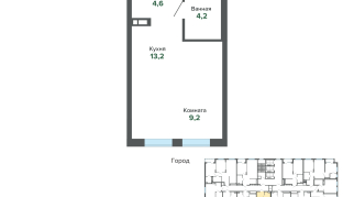 31.23 м² | 7 - 25 эт.