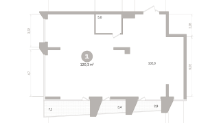 120.00 м² | 6 - 21 эт.