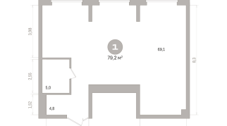 79.00 м² | 7 - 25 эт.