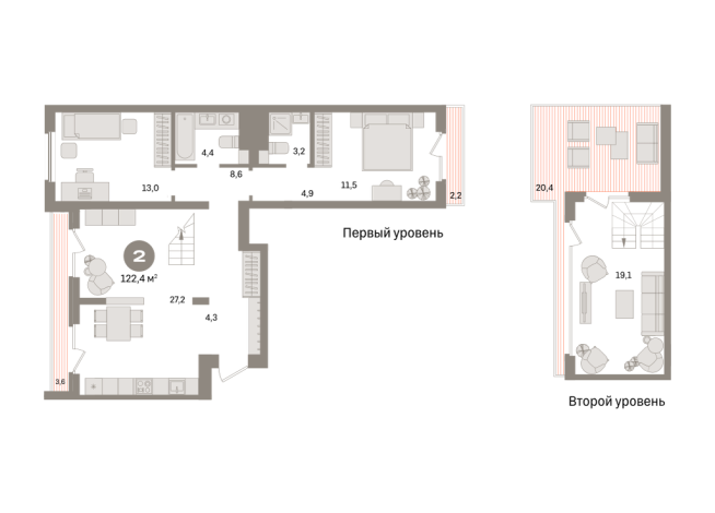 122.00 м² | 7 - 7 эт.