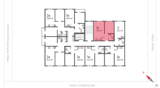 35.00 м² | 4 - 8 эт.