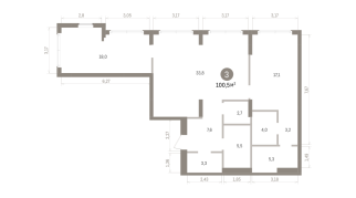 100.00 м² | 2 - 16 эт.