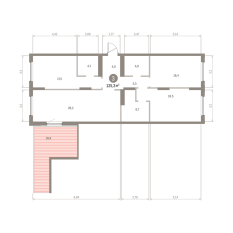 125.00 м² | 9 - 16 эт. 00