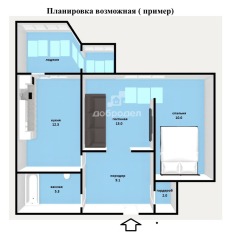 1-к квартира | 53.20 м² | 1 - 10 эт. 10