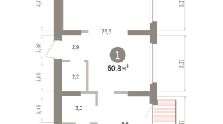 50.00 м² | 9 - 9 эт.
