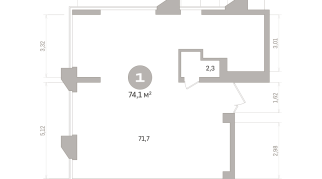 74.00 м² | 5 - 21 эт.