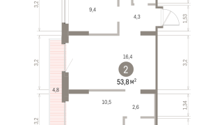 53.00 м² | 9 - 9 эт.
