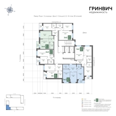 62.54 м² | 8 - 24 эт. 01