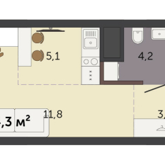 24.30 м² | 13 - 32 эт. 00