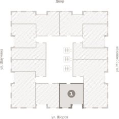 44.00 м² | 19 - 24 эт. 01