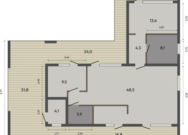 163.60 м²