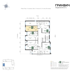 28.14 м² | 6 - 24 эт. 01