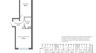 50.48 м² | 7 - 25 эт.