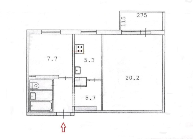 42.60 м² | 6 - 9 эт.