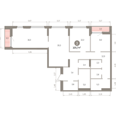 105.00 м² | 8 - 16 эт. 00