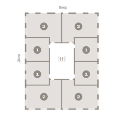 41.00 м² | 4 - 8 эт. 00