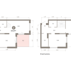 101.00 м² | 15 - 16 эт. 00
