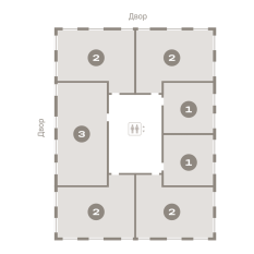 41.00 м² | 3 - 8 эт. 00
