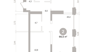 66.00 м² | 10 - 17 эт.