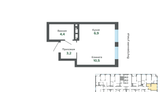 25.06 м² | 5 - 25 эт.