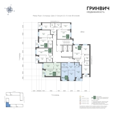 62.54 м² | 5 - 24 эт. 01