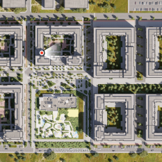 43.00 м² | 2 - 8 эт. 00