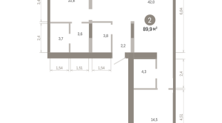 89.00 м² | 9 - 9 эт.