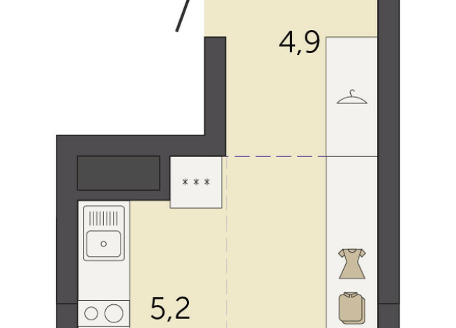 30.20 м² | 6 - 32 эт.
