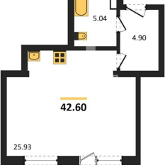 42.60 м² | 11 - 20 эт. 21