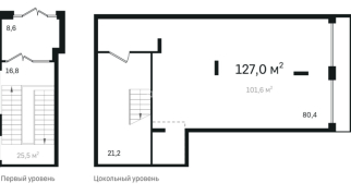 130.60 м² | 1 - 17 эт.