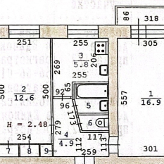 44.00 м² | 3 - 5 эт. 61