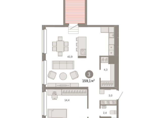161.00 м² | 8 - 8 эт.