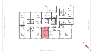 19.30 м² | 7 - 8 эт.