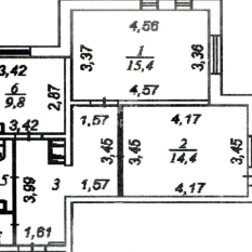 2-к квартира | 56.50 м² | 18 - 25 эт. 131