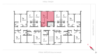 33.20 м² | 2 - 8 эт.
