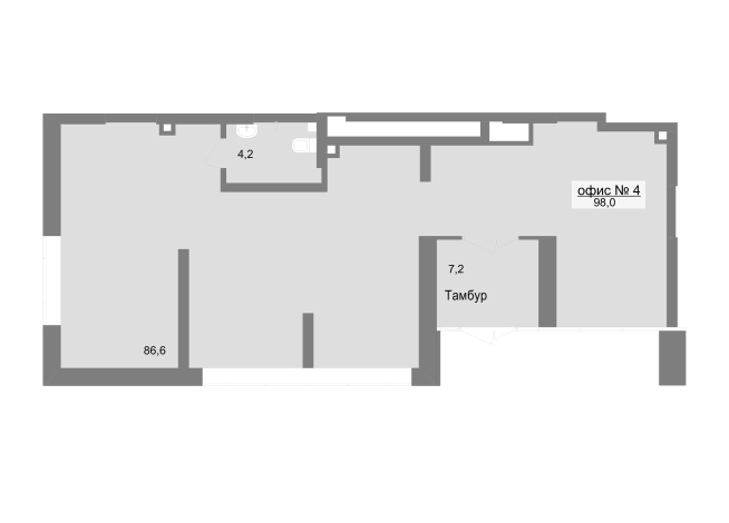 98.00 м² | 1 - 25 эт.