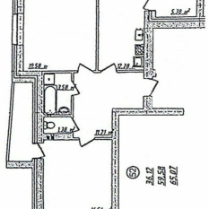 2-к квартира | 66.70 м² | 4 - 5 эт. 01