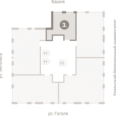 55.00 м² | 11 - 21 эт. 11