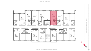 31.30 м² | 8 - 8 эт.